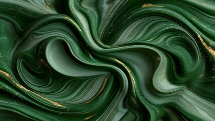 Fototapeta premium Green & gold marble texture abstract background