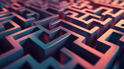 Abstract Geometric Maze Background