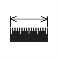 ruler vector icon line temlate