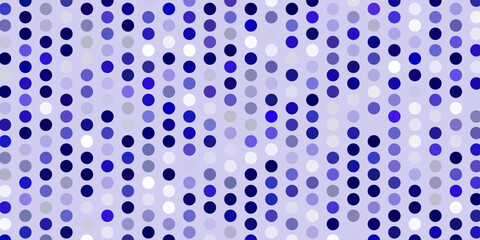 Light pink, blue vector pattern with spheres.