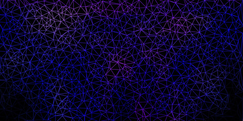 Dark purple vector abstract triangle texture.