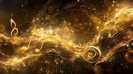 Golden musical flow

