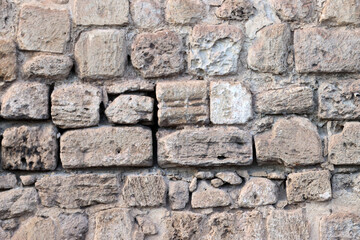 Bricks of an ancient wall, wallpaper, background, texture, surface