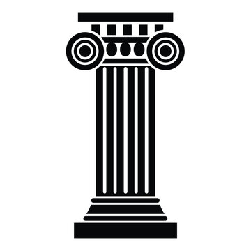 recommend clip art: Classical ancient greek roman column icon architectural symbol
