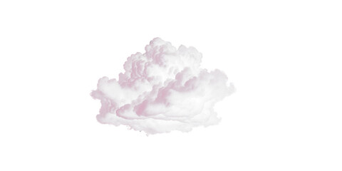 White cloud without background. Created by AI. Element for design.