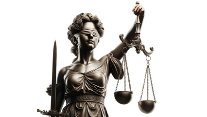 Fototapeta na wymiar Scales of Justice Symbolizing Law and Fairness
