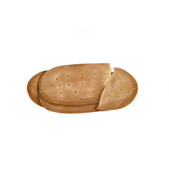 Cracked peanut butter cookies Ilustration