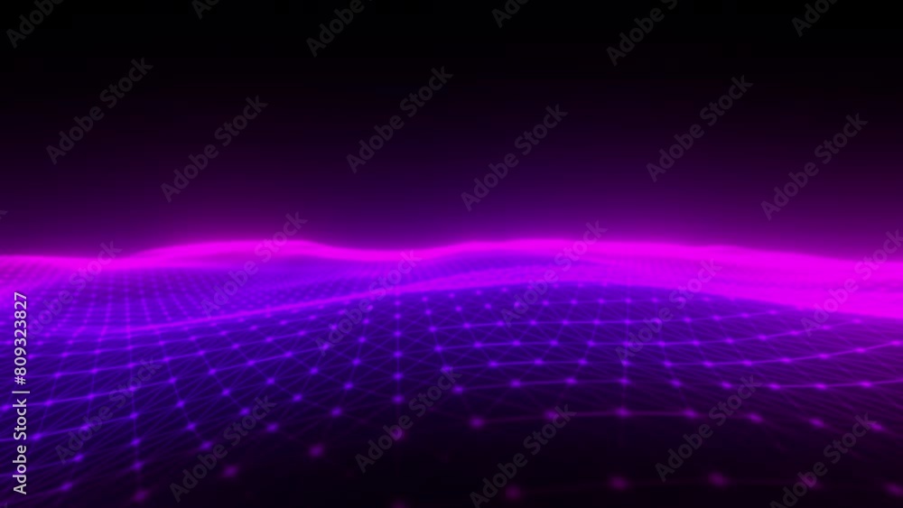 Poster connection dots with purple lines and dots. computer generated 3d render