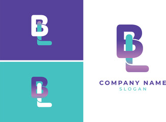 initial BL LB Logo Design vector template
 