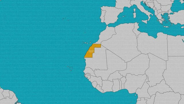 ap of Western Sahara