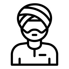 Turban people avatar icon