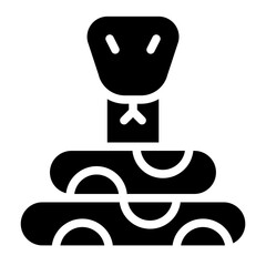 Snake reptile animal icon