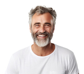 Obraz premium PNG Portrait laughing smiling beard. AI generated Image by rawpixel.