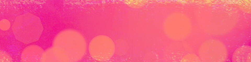 Pink bokeh panorama background for Banner, Poster, celebration, event and various design works
