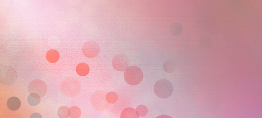 Pink bokeh widescreen background for Banner, Poster, celebration, event and various design works