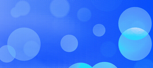 Blue bokeh widescreen background for Banner, Poster, celebration, event and various design works