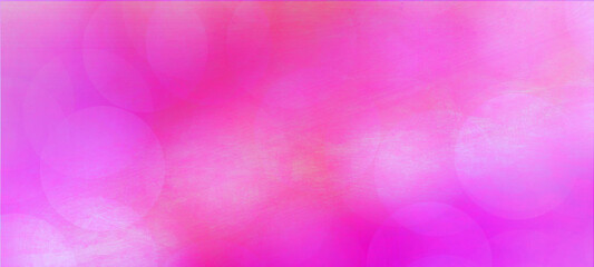 Pink bokeh widescreen background for Banner, Poster, celebration, event and various design works