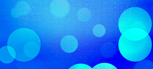 Blue bokeh widescreen background for Banner, Poster, celebration, event and various design works