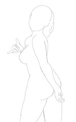 Illustration female sinden
