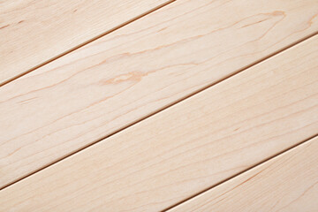 Fototapeta premium Maple wood plank desktop background. Maple wood texture background. Empty maple tabletop. wood texture background.