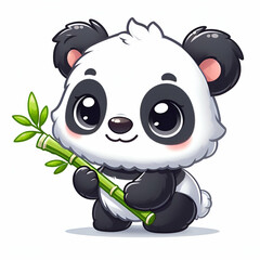 illustration of cute panda