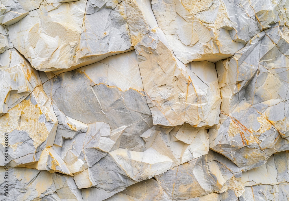 Poster high-resolution image showcasing the intricate details of a limestone rock surface with natural patt
