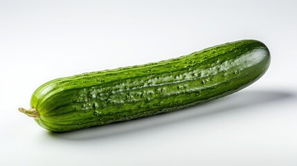 A cucumber. It is a long, green vegetable that is often used in salads and sandwiches. It is also a good source of vitamins and minerals.