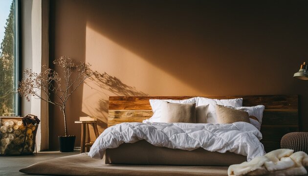 Serenidad en el Hogar: Un Dormitorio Moderno y Acogedor con colores c&aacute;lidos que generan tranquilidad