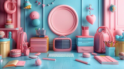 Cute background for a back to school theme.