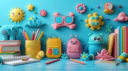 Cute background for a back to school theme.