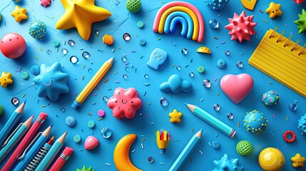 Cute background for a back to school theme.