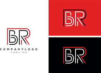 BR logo vector initial monogram letter br logo

