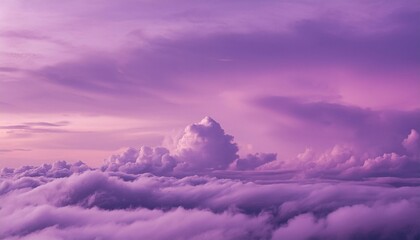 violet sky background with copy space