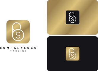 BS SB Royal Letter Logo Design Icon Vector Symbol Initial
 