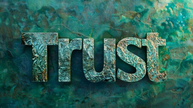 Green Glossy Surface Trust concept art poster.