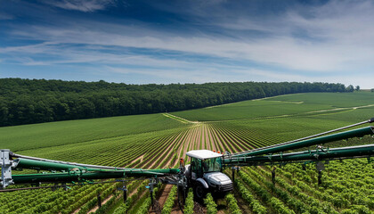 Beautiful agricultural landscape; farmland; green space