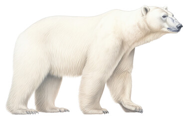 Fototapeta premium PNG Polar bear wildlife mammal animal