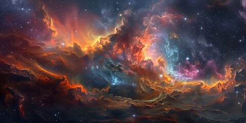 Space galaxy cloud nebula background