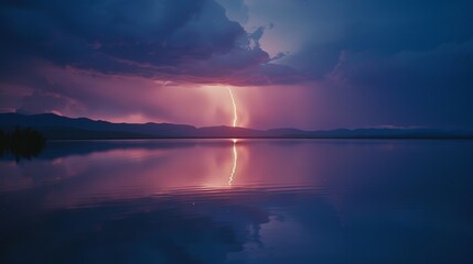 Fototapeta premium Lightning Bolt Reflection