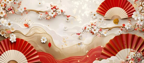 3D_wallpaper_with_Japanese_fans