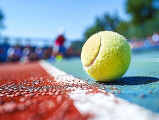 A photography of a tennis ball, sports, artistic