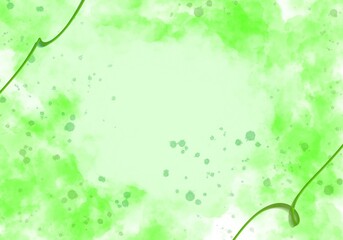 Abstract Green Watercolour Texture Background