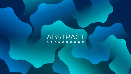 blue gradient background with fluid shapes for wallpaper, banner, presentation, poster, web, etc.