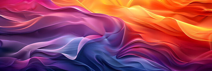 Obraz premium Abstract background with vibrant colorful waves, suitable for artistic and creative designs.