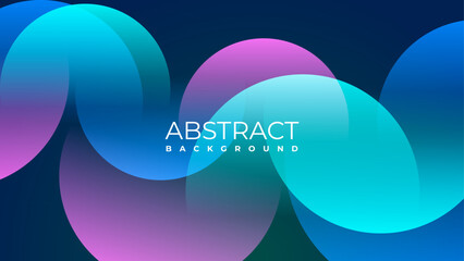 color gradient background in blue and pink with circle shapes. abstract geometric design