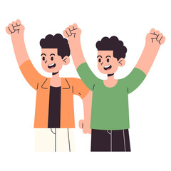 People Celebrating Illustration