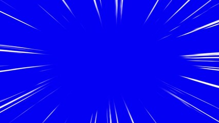 japanese anime speed line. Moving zoom speed line with transparent background. comic anime action speedline