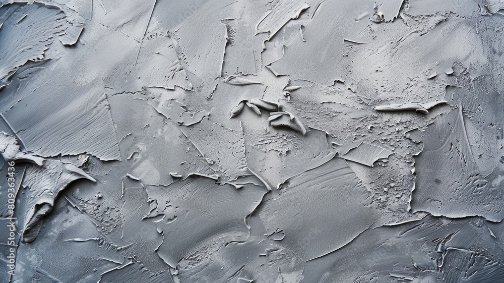 Poster close-up of textured grey surface with rough, uneven patterns