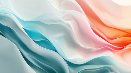 Obraz premium Abstract colorful wavy background resembling silk fabric