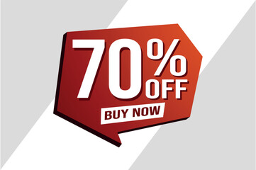 70% seventy percent off buy now poster banner graphic design icon logo sign symbol social media website coupon

